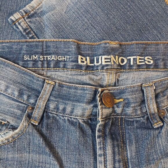 Bluenotes Men's Jeans Slim Straight Size 34/32 Blue Denim - Picture 12 of 14